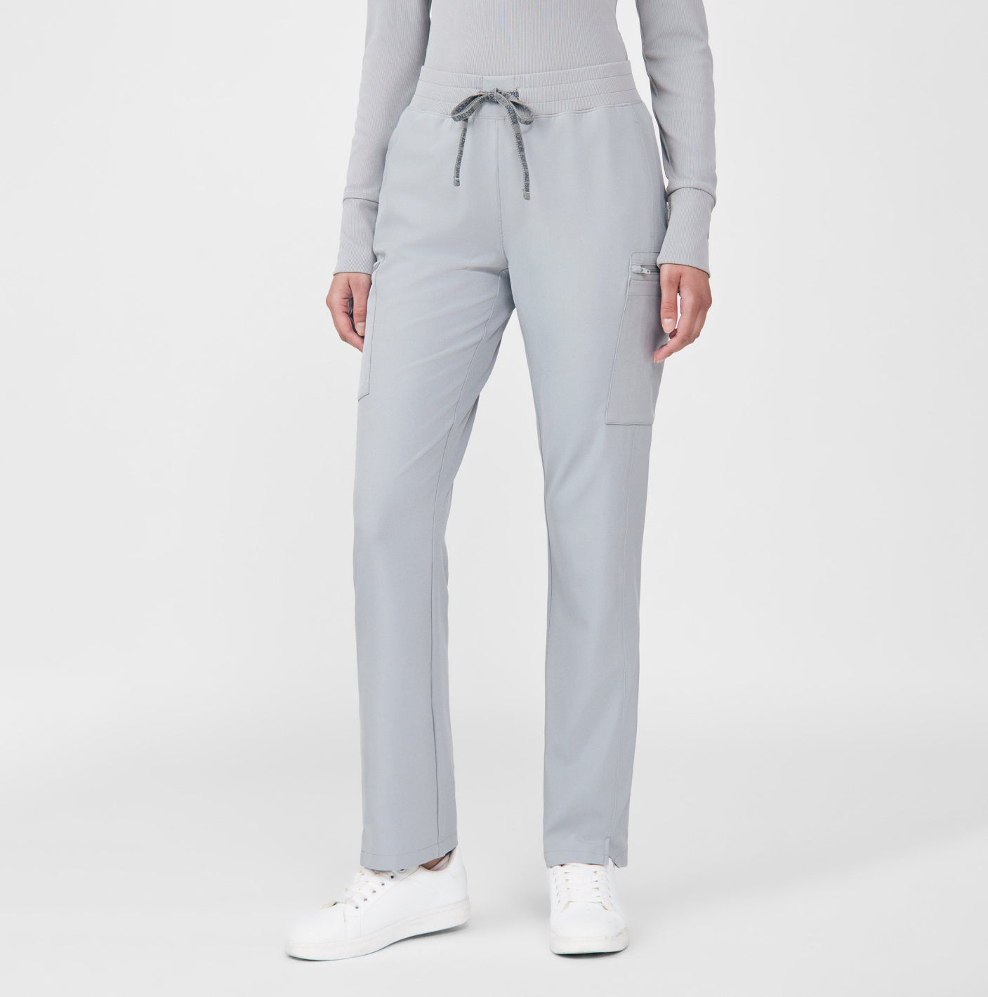 Landau Forward Women's Cargo Scrub Pants Gray
