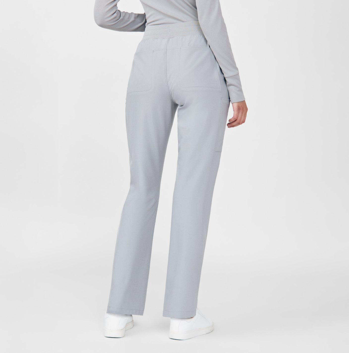 Landau Forward Women's Cargo Scrub Pants Gray