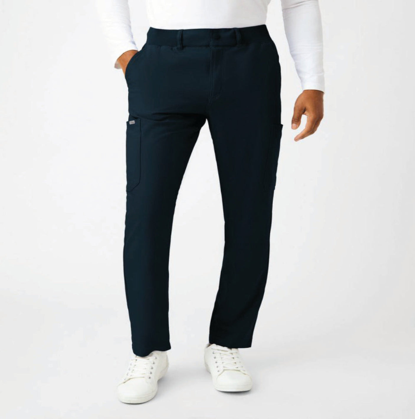 Landau Forward Men's Cargo Scrub Pants Black