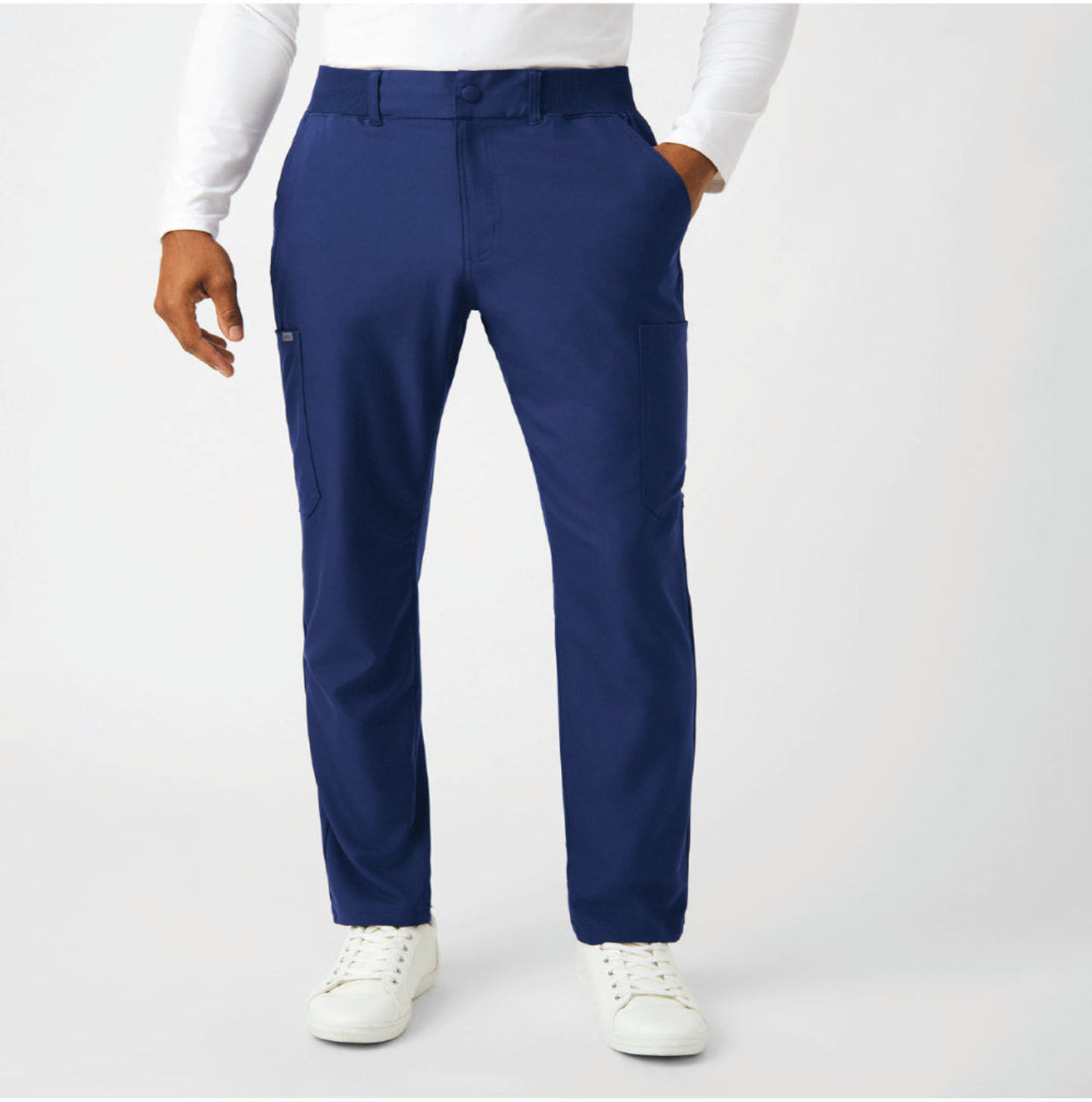 Landau Forward Men's Cargo Scrub Pants Navy