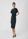 Landau Forward Women's 3-Pocket Scrub Dress Black