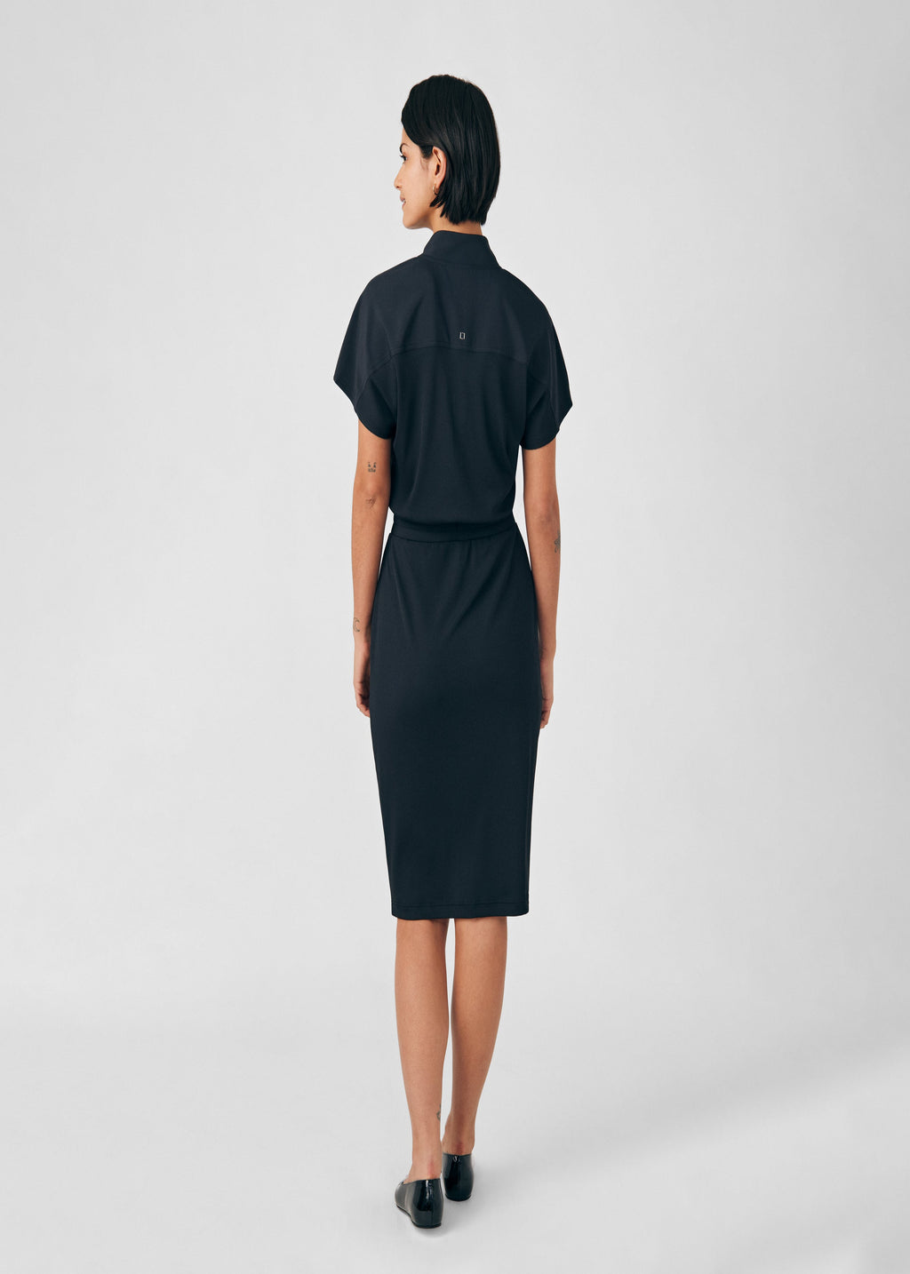 Landau Forward Women's 3-Pocket Scrub Dress Black