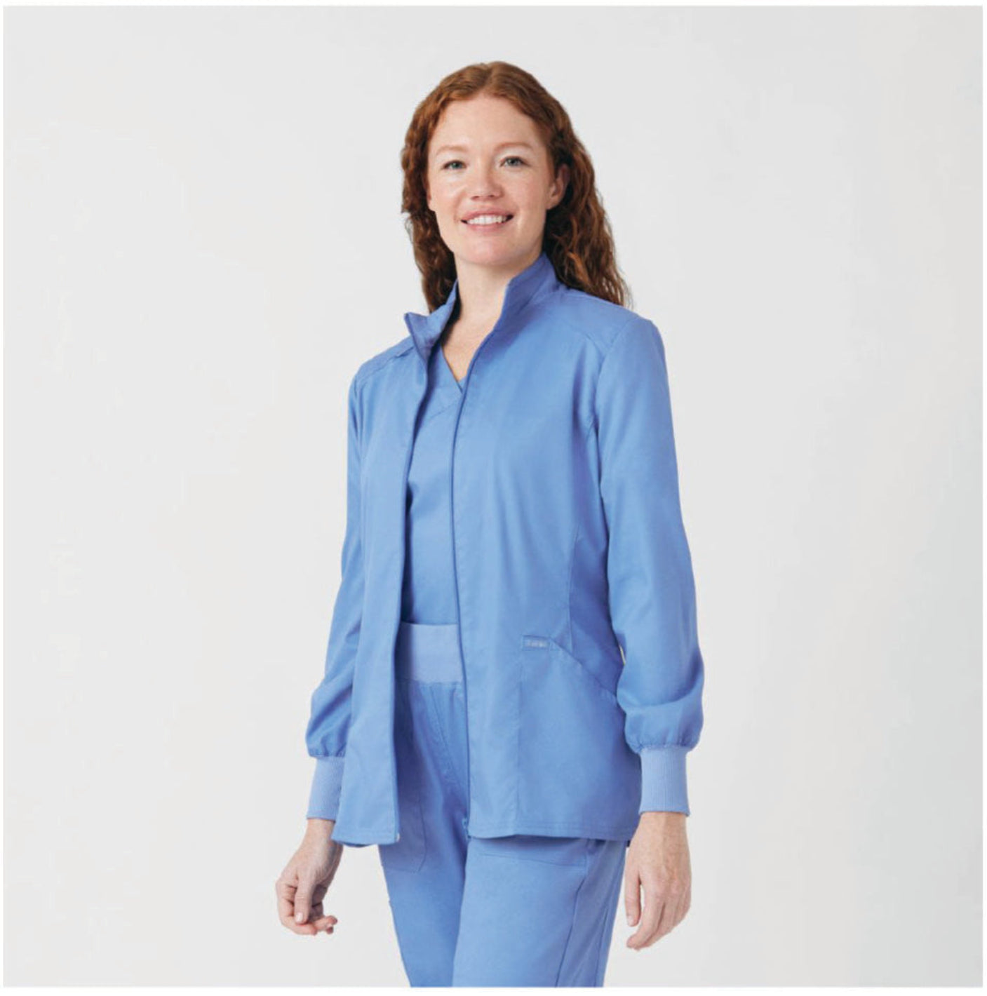 Landau ProFlex Women's 3-Pocket Scrub Jacket Ceil