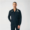 Landau ProFlex Men's 4-Pocket Scrub Jacket Black