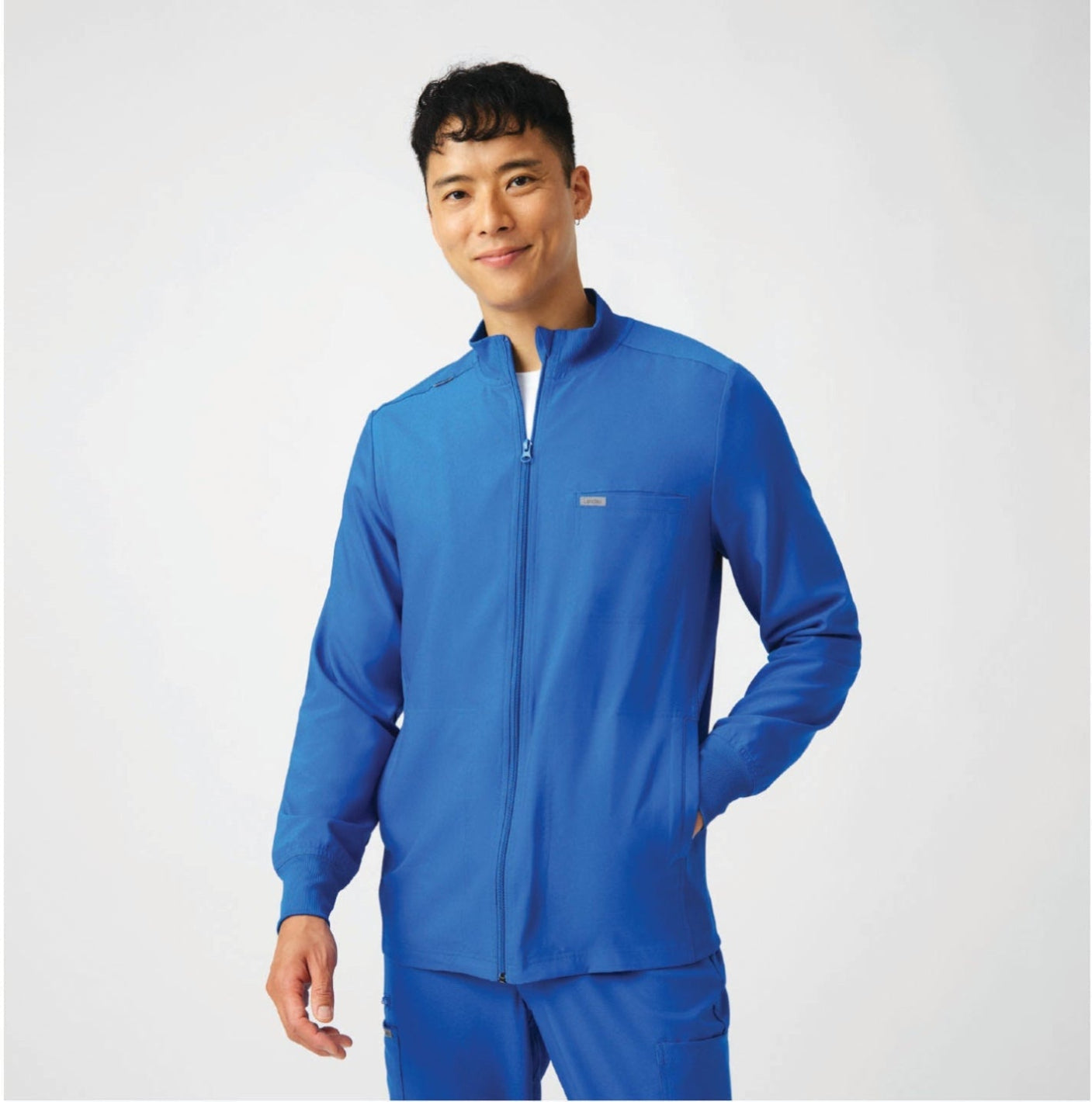 Landau Forward Men's 3-Pocket Scrub Jackets Royal