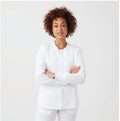 Landau ProFlex Women's 3-Pocket Scrub Jacket White
