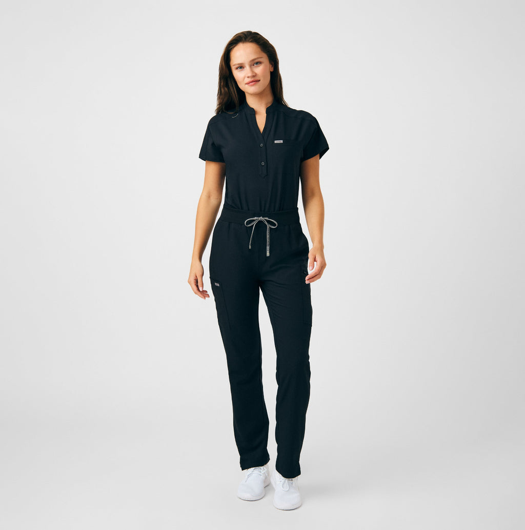 Landau Forward Women's 1-Pocket Scrub Bodysuit Black
