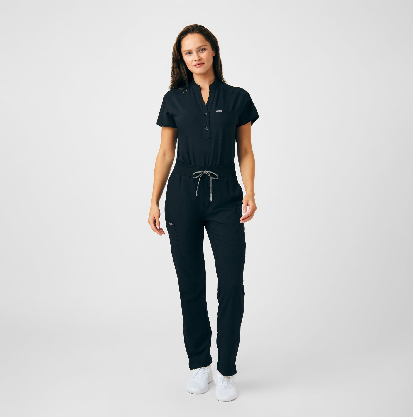 Landau Forward Women's 1-Pocket Scrub Bodysuit Black