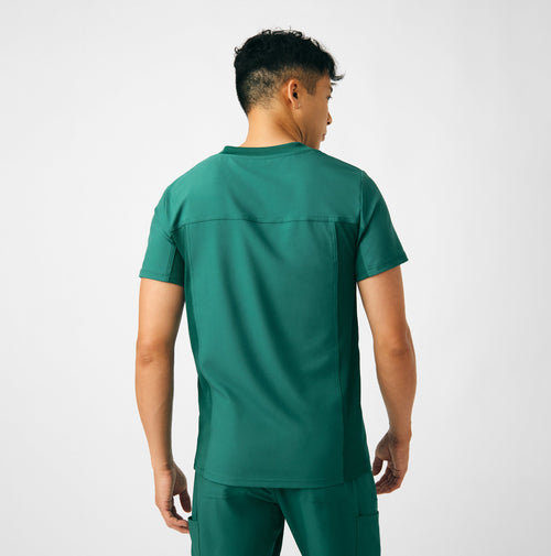 Landau Forward Men's 4-Pocket V-Neck Scrub Top - Hunter