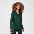 Landau Forward Women's 2-Pocket V-Neck Scrub Top Mountain View Green