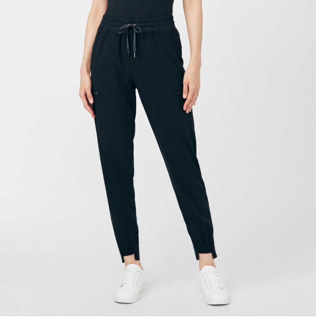 White Cross CRFT Women's Jogger Scrub Pants Petite Black