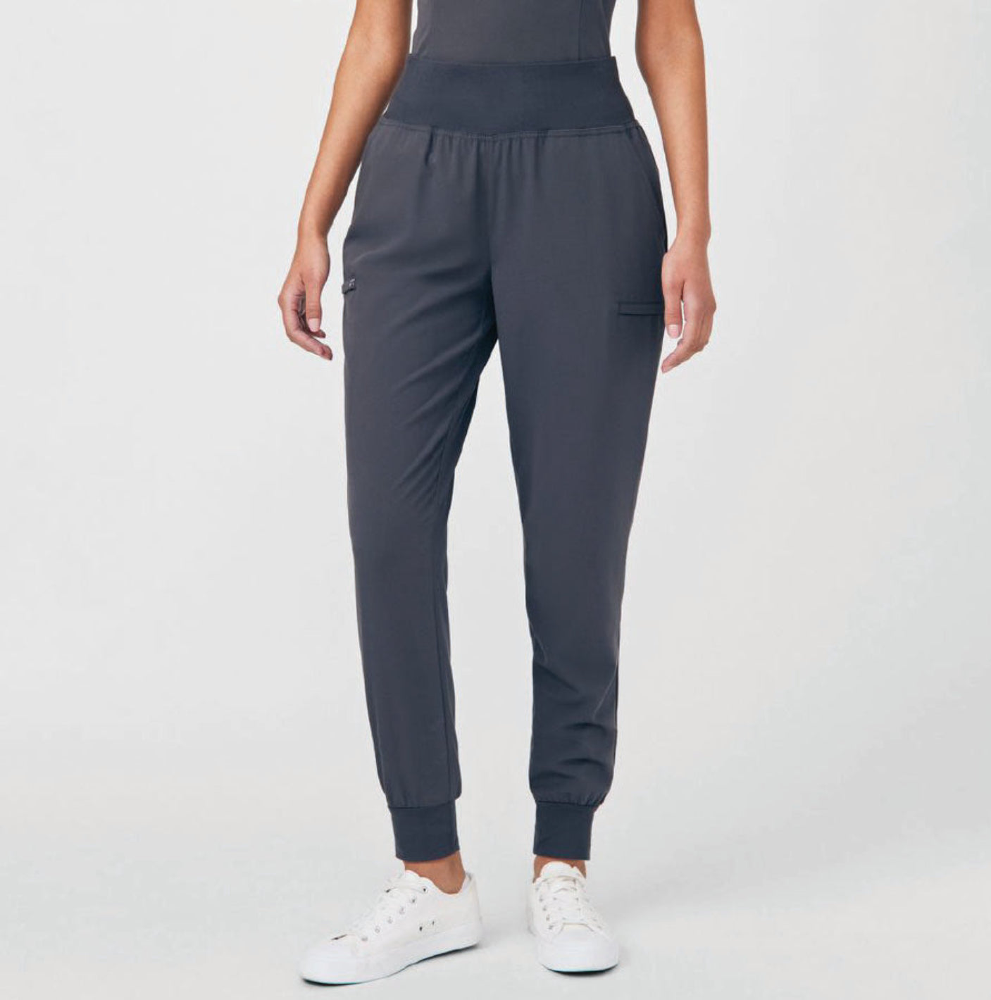 White Cross CRFT Women's Jogger Scrub Pants Pewter